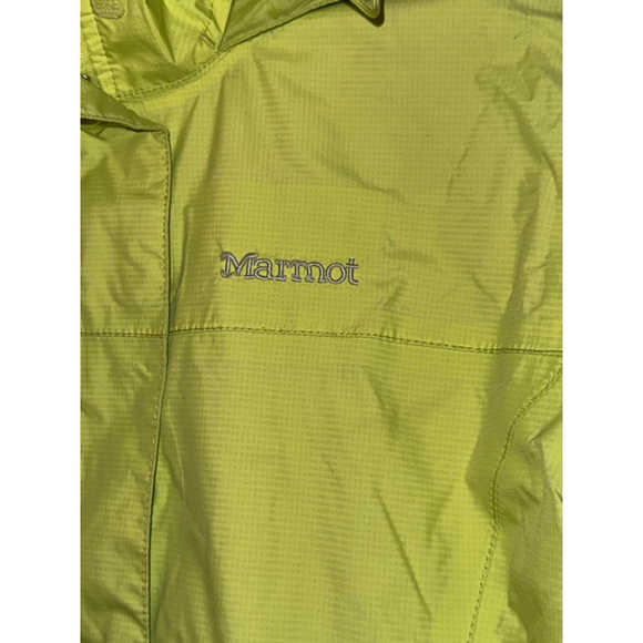 Women's Marmot Precip Rain Jacket Soft Shell Hooded Wind Breaker size XS - Picture 4 of 16